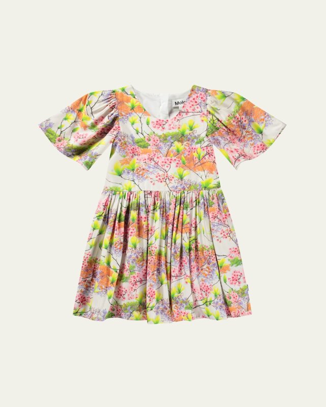 Carlin Floral-Print Dress, Size 3T-6